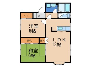 フォアローゼ鯉口の物件間取画像